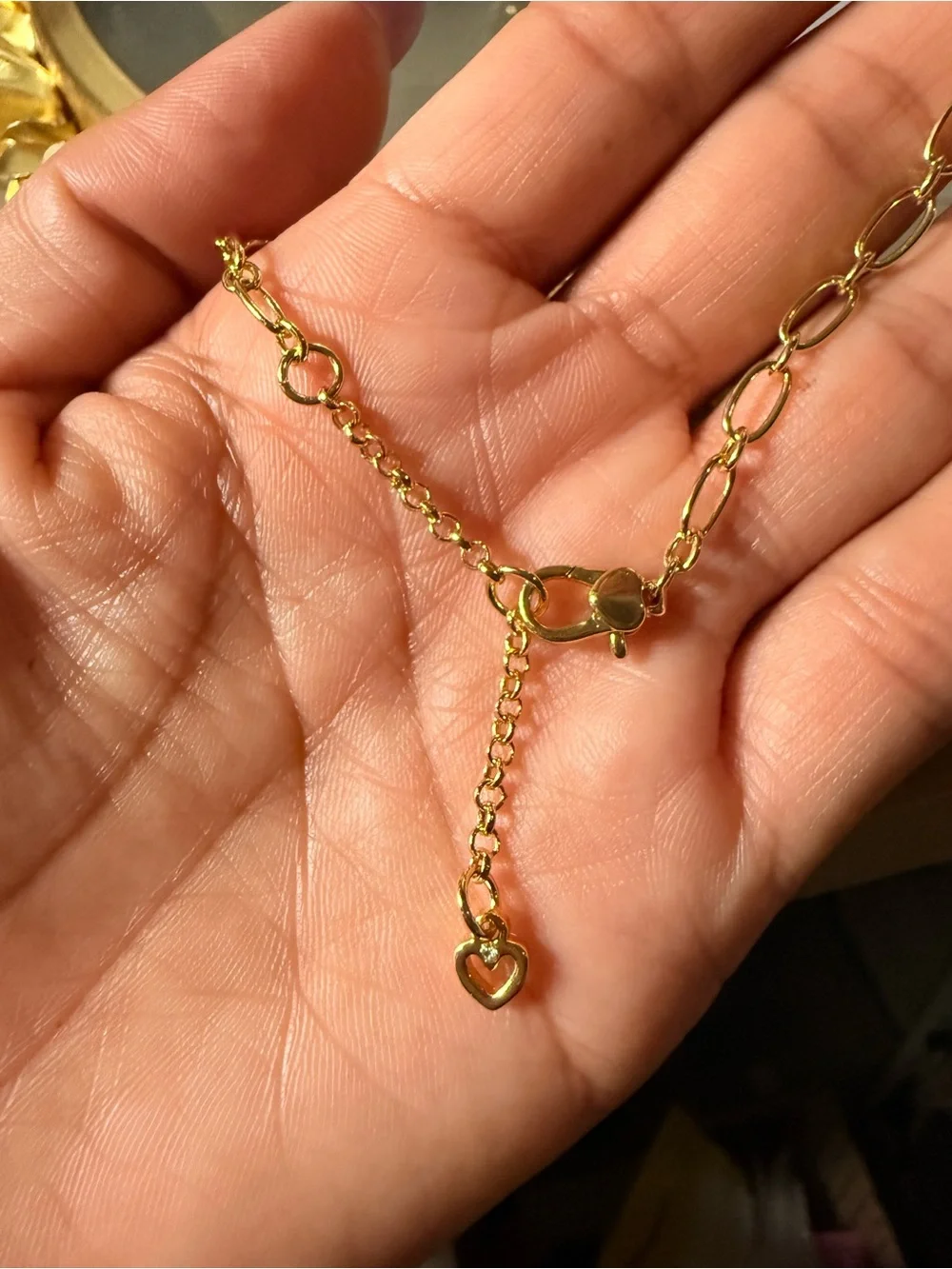 kate spade Gold Tone Necklace with Purple M&M Charm